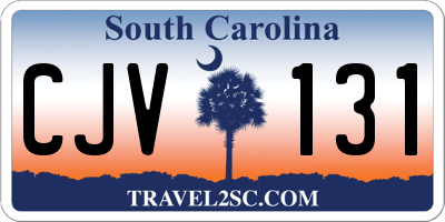 SC license plate CJV131