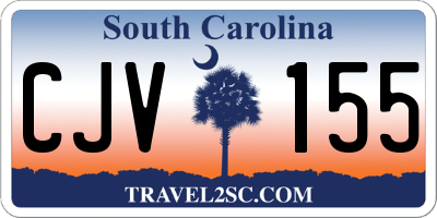 SC license plate CJV155