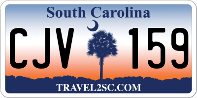 SC license plate CJV159