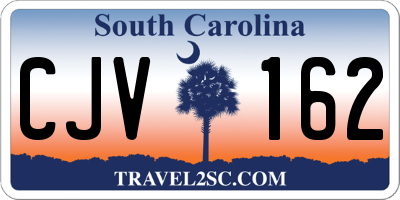 SC license plate CJV162