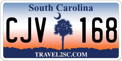 SC license plate CJV168