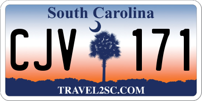 SC license plate CJV171