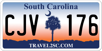 SC license plate CJV176