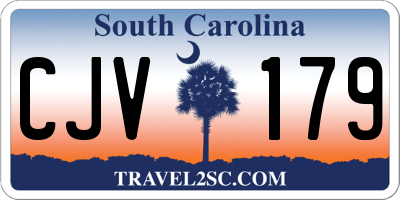 SC license plate CJV179