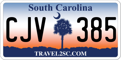 SC license plate CJV385