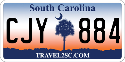 SC license plate CJY884