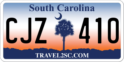 SC license plate CJZ410