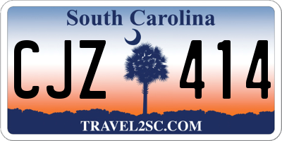SC license plate CJZ414