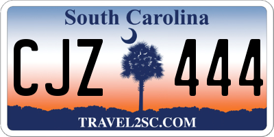 SC license plate CJZ444