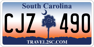 SC license plate CJZ490
