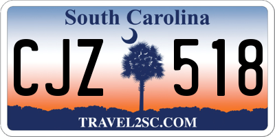 SC license plate CJZ518