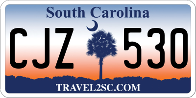SC license plate CJZ530