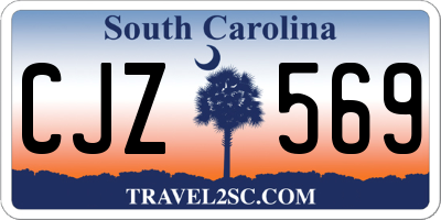 SC license plate CJZ569
