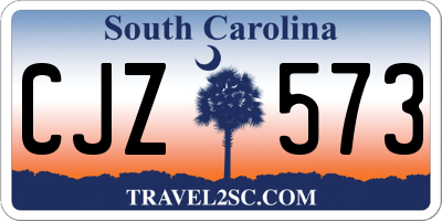SC license plate CJZ573