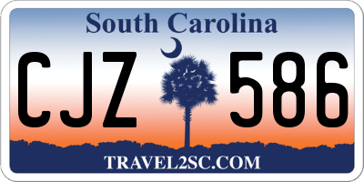 SC license plate CJZ586