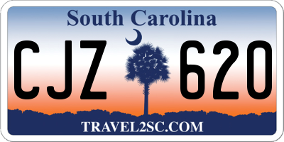 SC license plate CJZ620