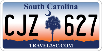 SC license plate CJZ627