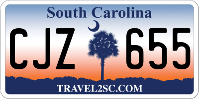 SC license plate CJZ655