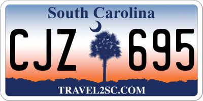 SC license plate CJZ695