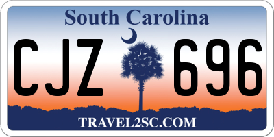 SC license plate CJZ696