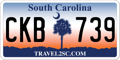 SC license plate CKB739