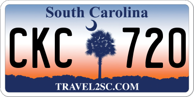 SC license plate CKC720