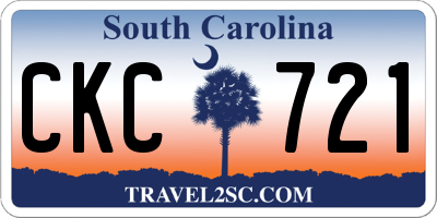 SC license plate CKC721