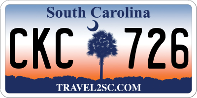 SC license plate CKC726