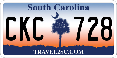 SC license plate CKC728
