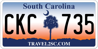 SC license plate CKC735