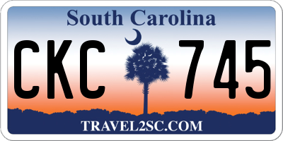 SC license plate CKC745