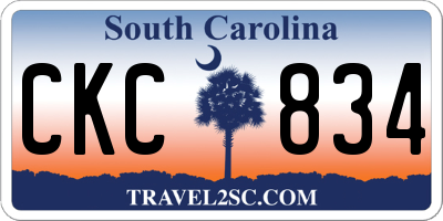 SC license plate CKC834