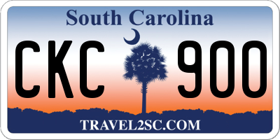 SC license plate CKC900