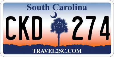 SC license plate CKD274