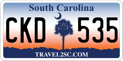 SC license plate CKD535