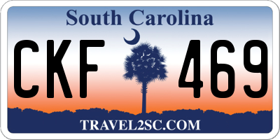 SC license plate CKF469