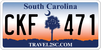 SC license plate CKF471