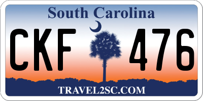 SC license plate CKF476