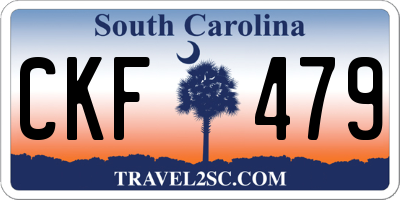 SC license plate CKF479