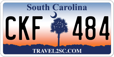 SC license plate CKF484