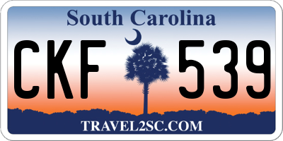 SC license plate CKF539