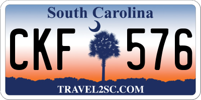 SC license plate CKF576