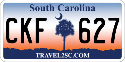 SC license plate CKF627