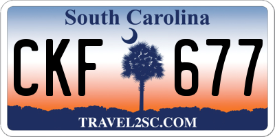 SC license plate CKF677