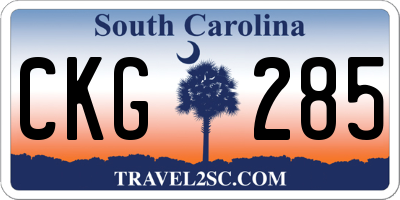 SC license plate CKG285