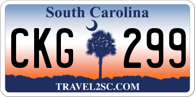 SC license plate CKG299