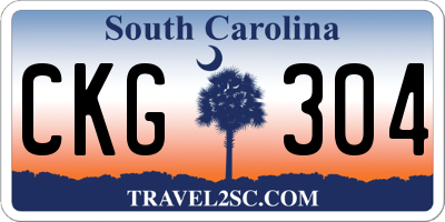 SC license plate CKG304