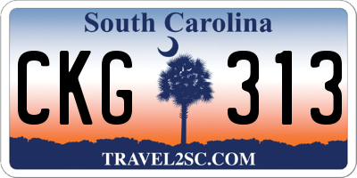 SC license plate CKG313