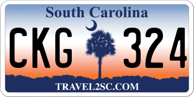 SC license plate CKG324