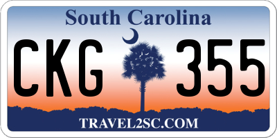 SC license plate CKG355